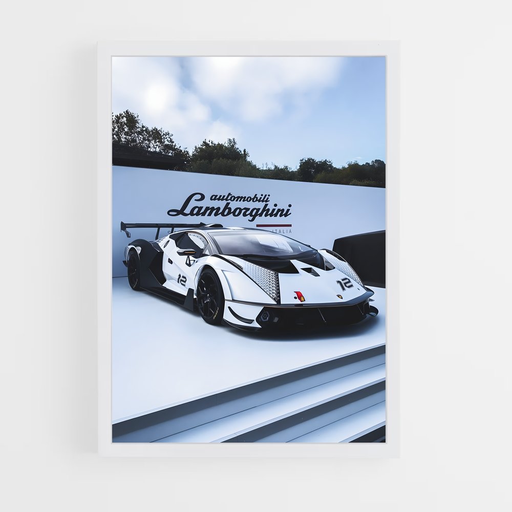 Poster Épure Automobile – affiche Lamborghini (vue 3)